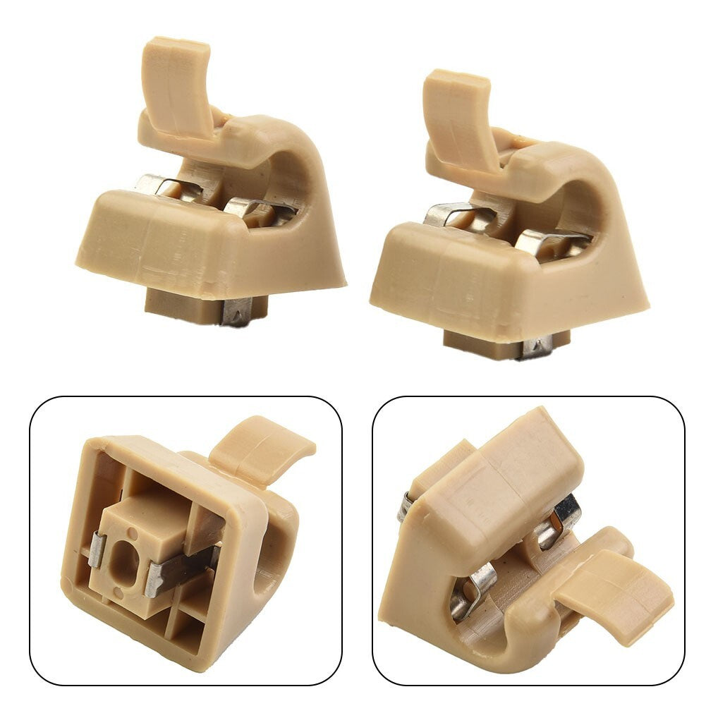 2 Sun Visor-Clips Holders for Mercedes W123 W124 W126 W140 W201 SET OF 2 NEW