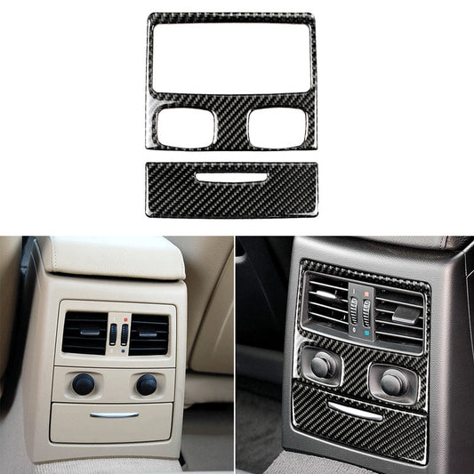 Carbon fiber vent outlet rear panel for BMW 3 Series E90 2006-11 type B