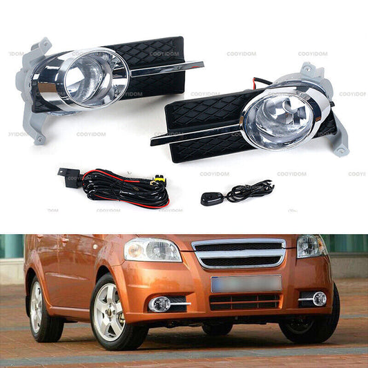 1 set Front Fog light Fog Lamp Cover Bezel for Chevrolet Aveo sedan/Lova 2007-10