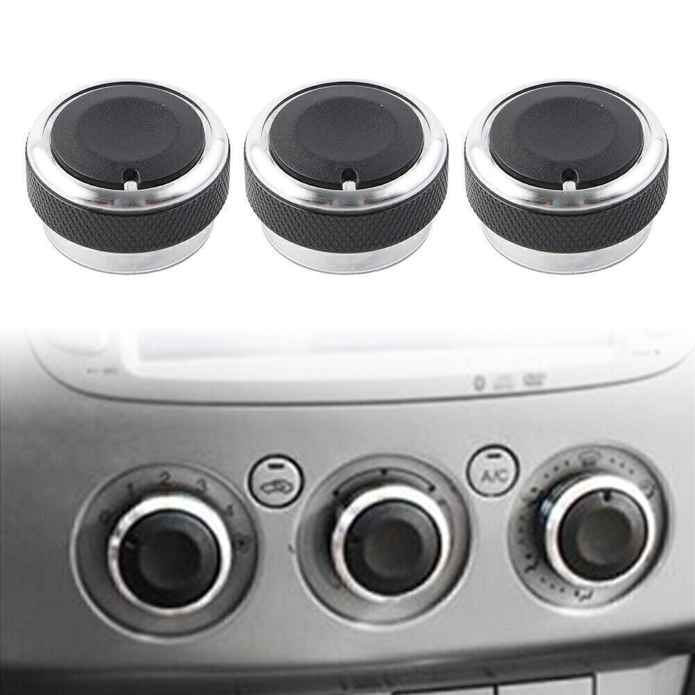 3x Air Conditioner Switch Knob Button Blk for Ford Focus MK2 MK3 Mondeo C/S-max