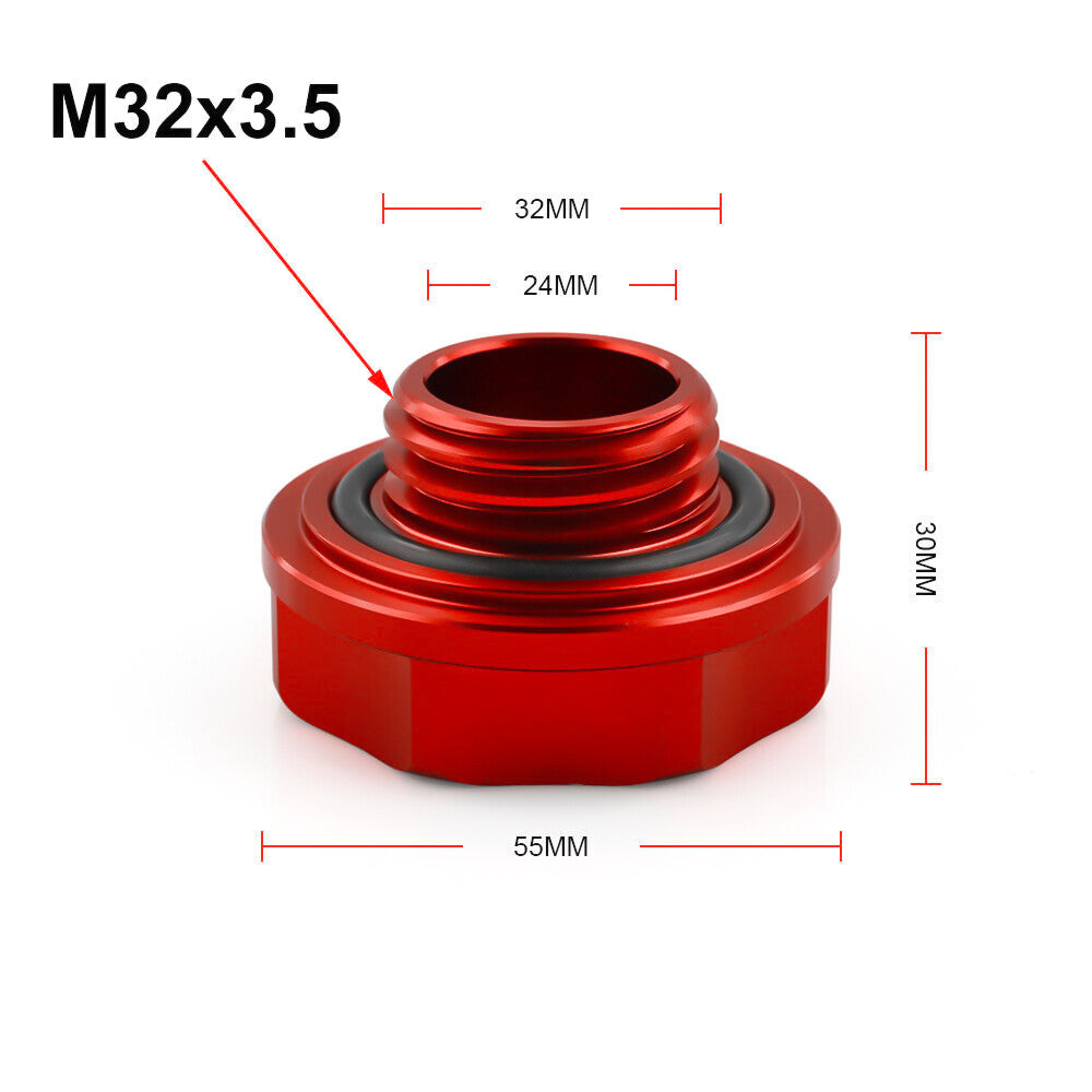 JDM Red Screw-In Engine Oil Filler Tank Cap Valve Cover for Honda for Acura for Civic