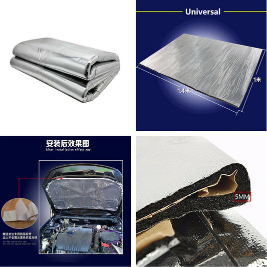 1Pcs Car Heat Shield Mat Auto Turbo Exhaust Muffler Hood Insulation Barrier Pad