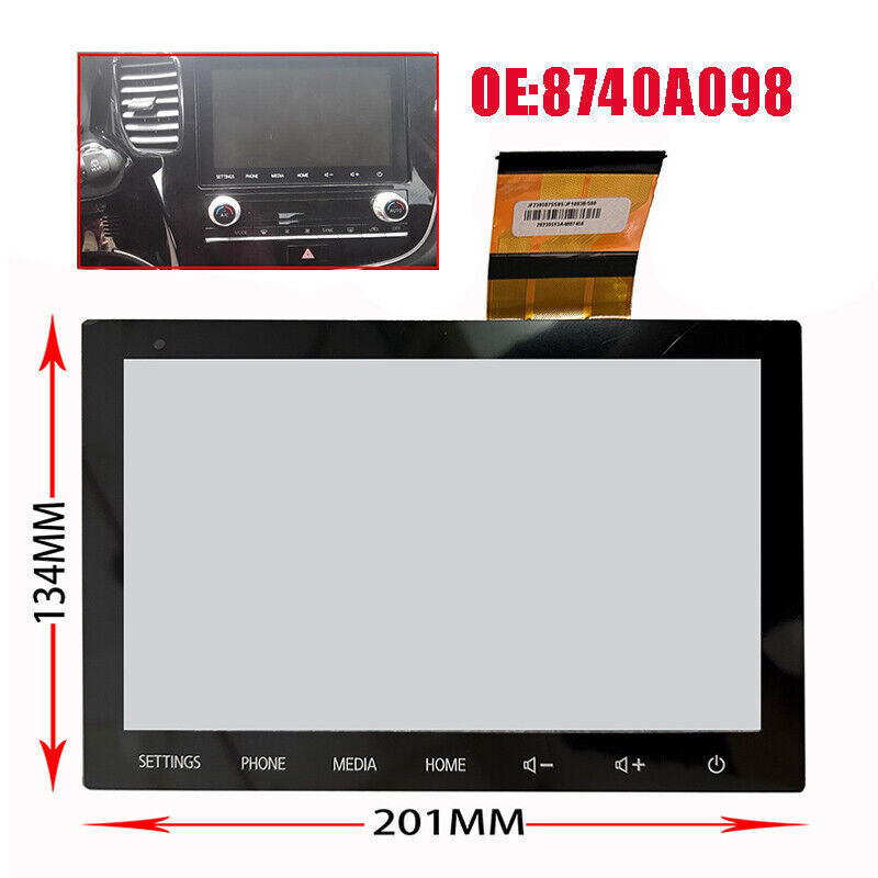 8 For 2020-22 for Mitsubishi Outlander Touch Digitizer LCD Screen RADIO REPLACEMENT