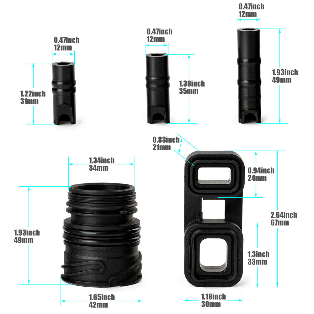6-piece new 6HP19 valve body to housing inner liner sealing kit for BMW 128I 328I 6HP21
