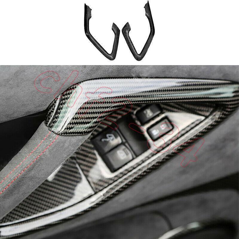 Dry Carbon Fiber Interior Door Armrest Panel Trim for Nissan GTR R35 2009-2016