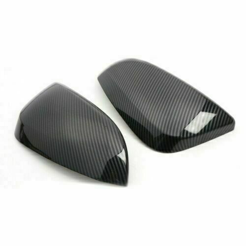 2pcs Carbon Fiber Side Rearview Mirror Cover Caps for Toyota 4Runner 14-22 AT