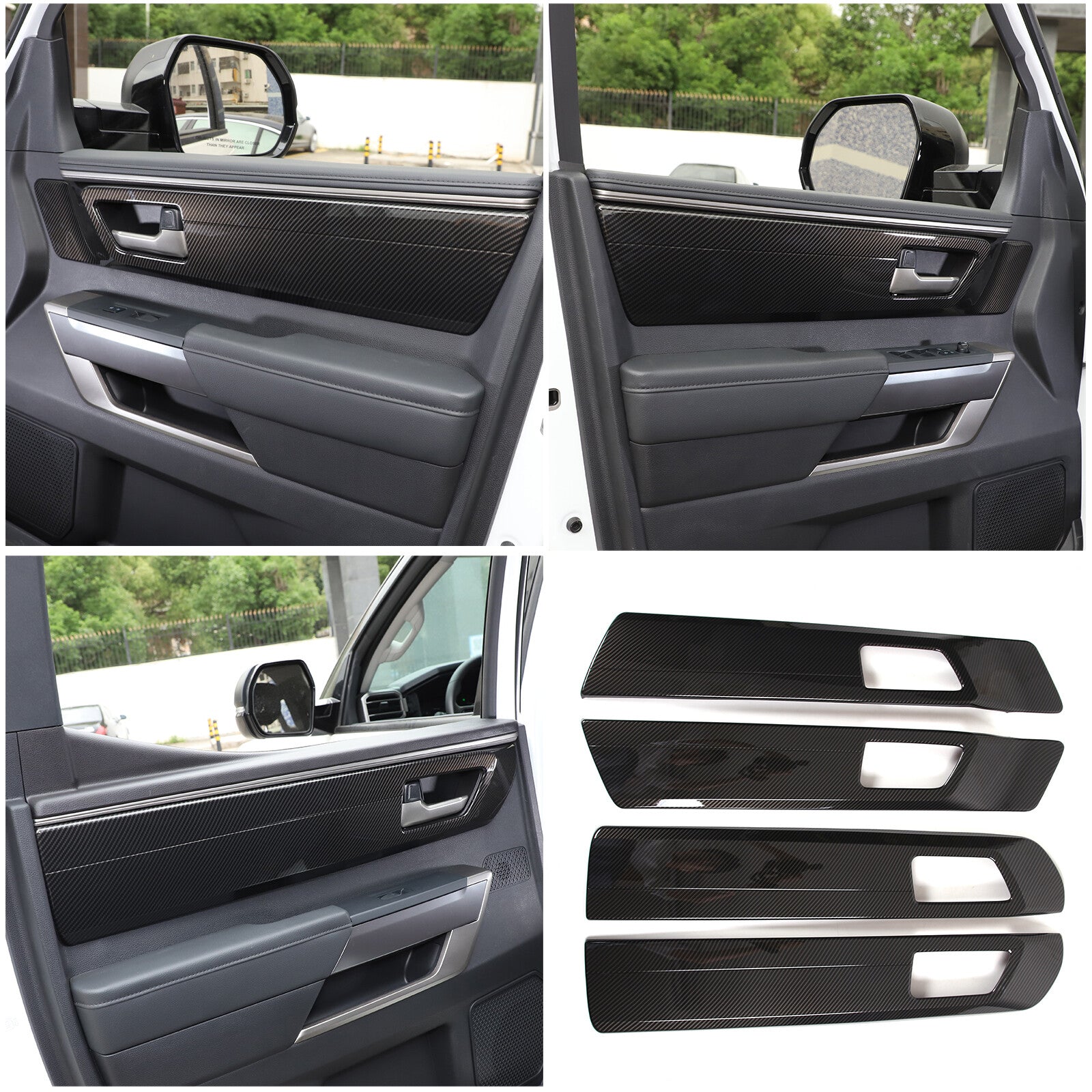 Alloy black steering wheel button trim for Land Rover LR for Range Rover Vogue 13-17