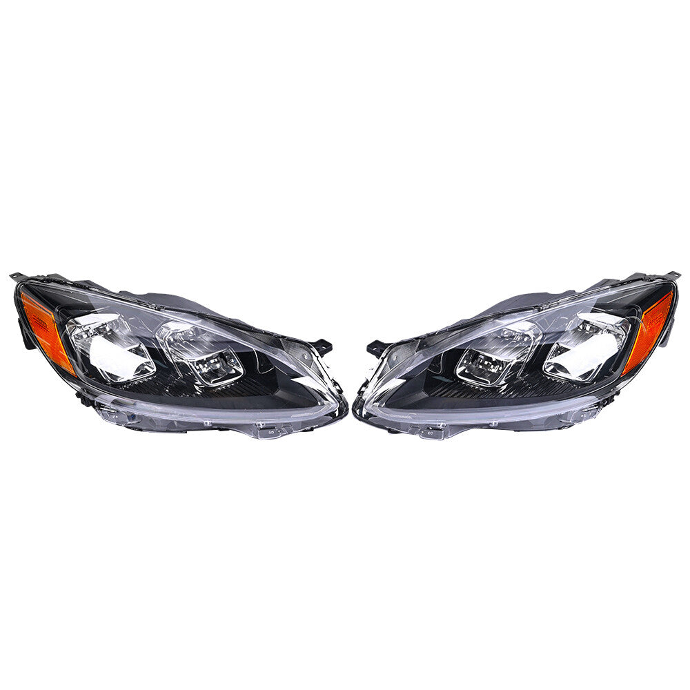 for Ford Escape 2020-2021 Headlamps LED Headlights Chrome Clear Pair Right+Left