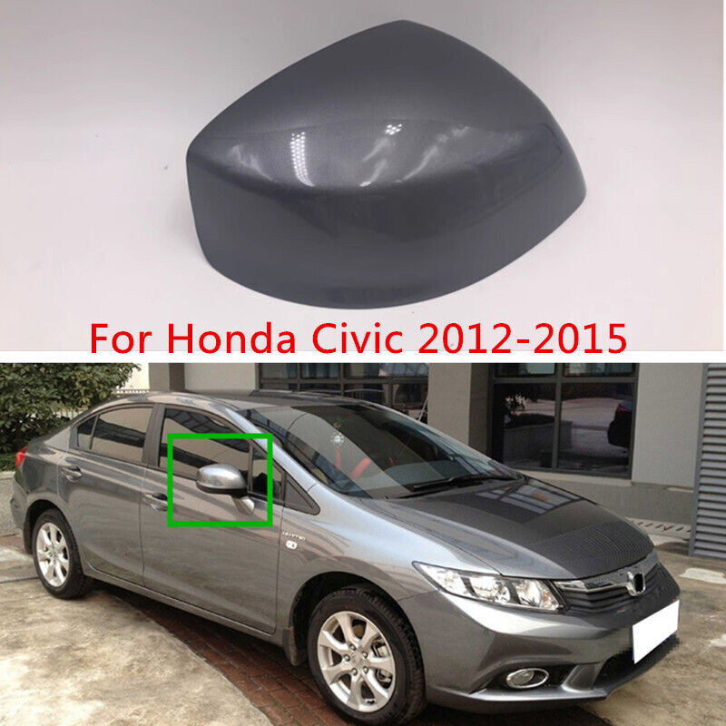 Dark Silver Right Mirror Cover for Honda for Civic 2012-15 Rearview Mirror Shell Cap