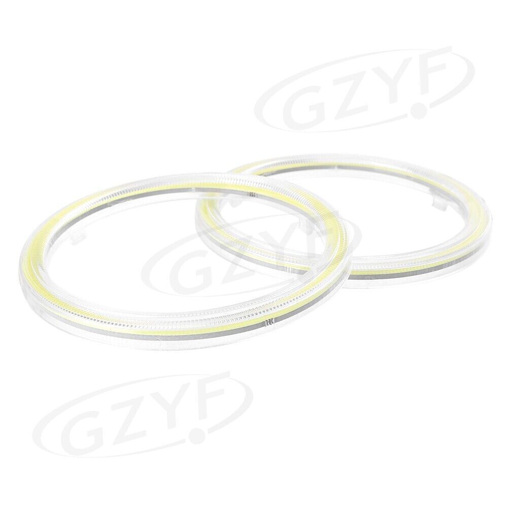 2x 100mm 117 COB LED Angel Eyes Halo Ring Fog Housing Lamps 12-24V Pure White
