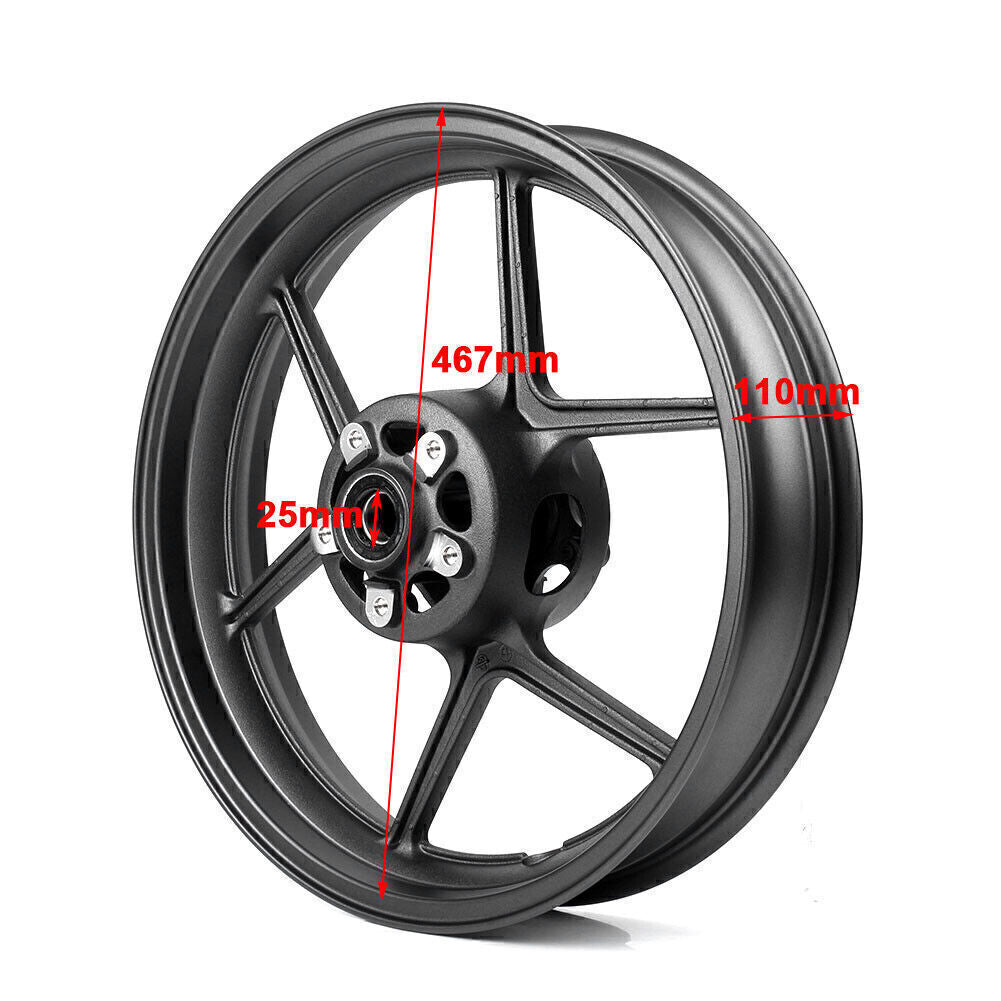 Front Wheel Rim Fit for KAWASAKI 2005-2017 ZX6R ZX10R VERSYS1000/lt 2012-2018