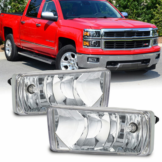 Fits 2007-2014 for Chevrolet Suburban/Tahoe with a transparent lens 1 for front bumper fog lights.