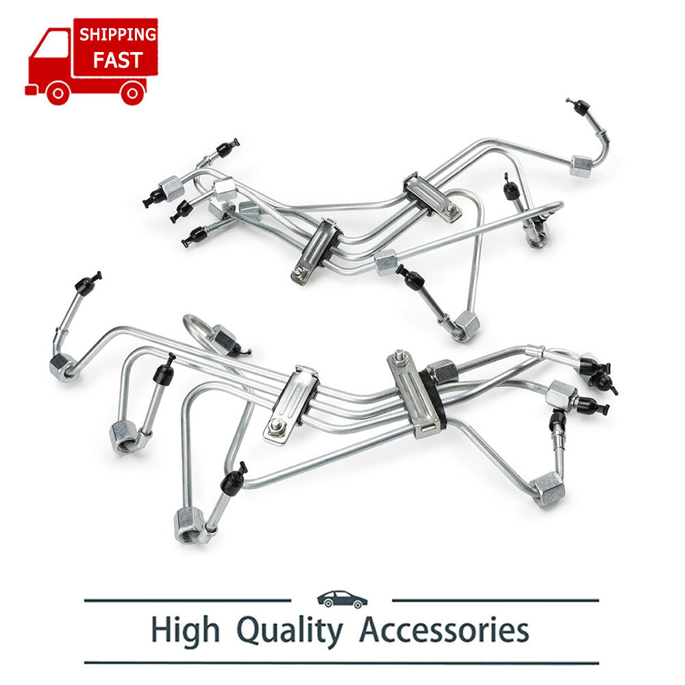 Set of 8 Fuel Injection Lines for Ford 6.9L 7.3L IDI Diesel 1983-1994 US
