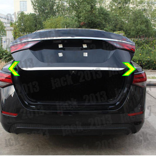 for NISSAN SENTRA 2016 2017 2018 2019 Stainless Car Rear Trunk Lid Cover Trim