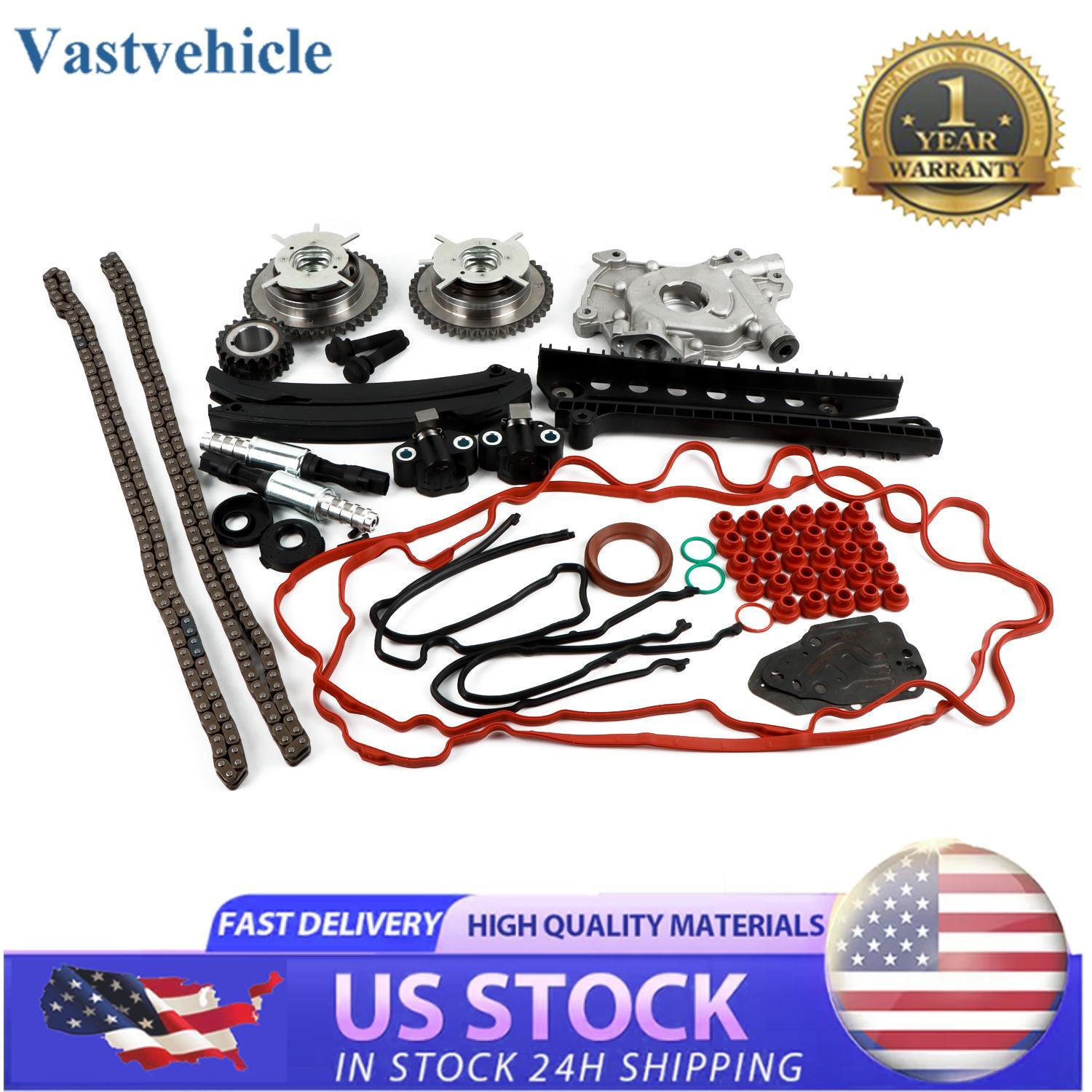 Timing Chain Cam Phaser Solenoid Valve Oil Pump Kit For 2004-08 for Ford 5.4L 5.4 3V