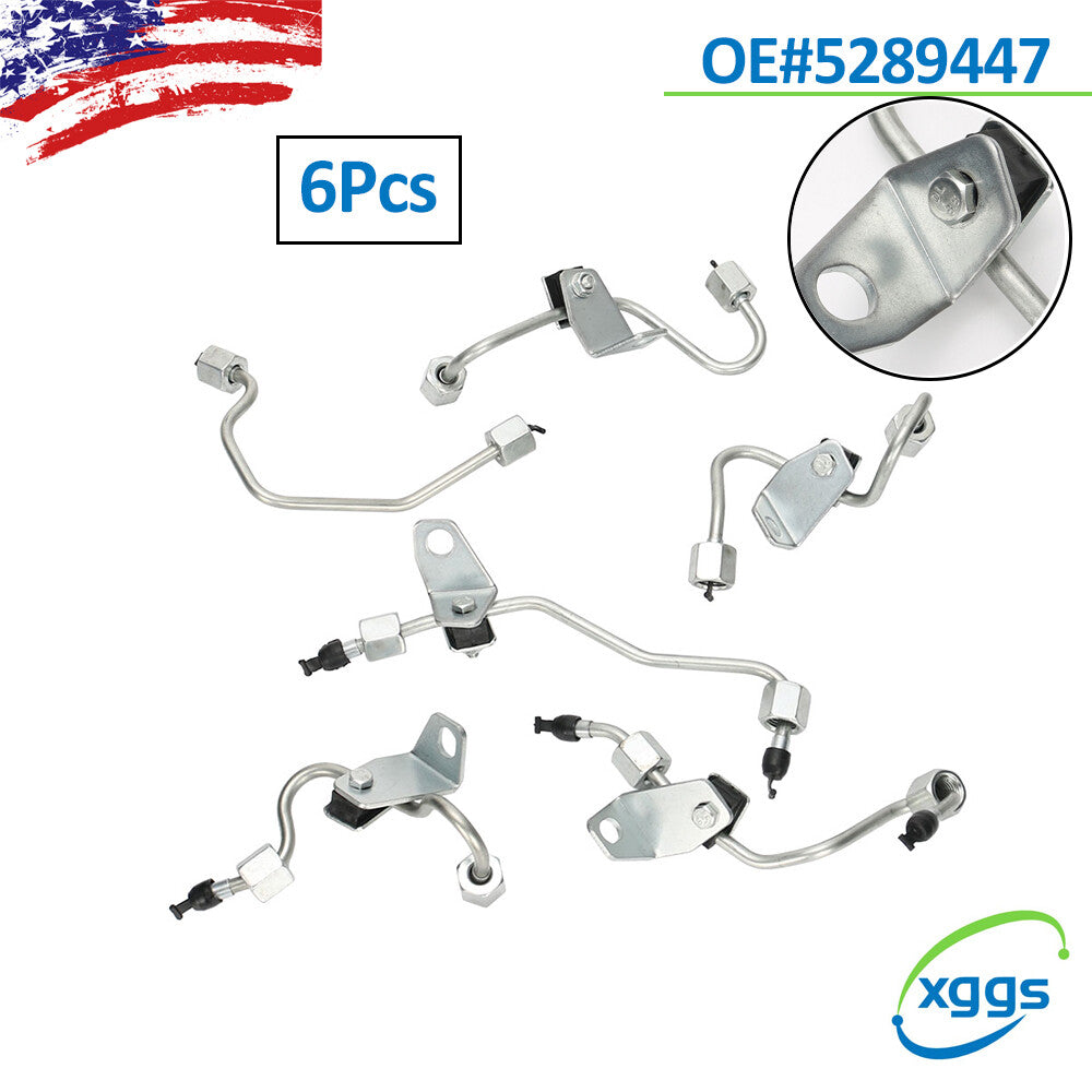 6Pcs Diesel Fuel Injection Line Set for Dodge for Ram 5.9L 2003-2009 5289447