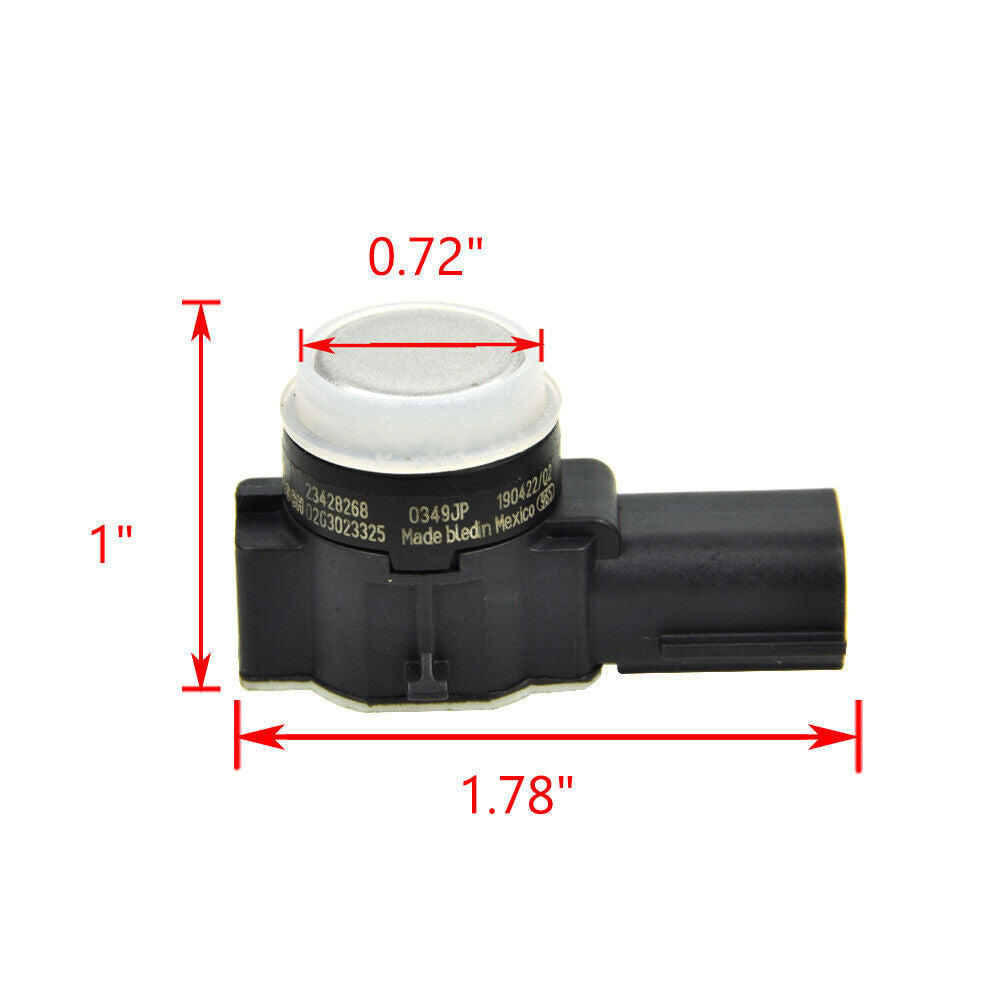 4 Parking Assist Sensors 23428268 14-19 for Silverado, for Chevrolet , for Cadillac , for Buick , and GM vehicles.