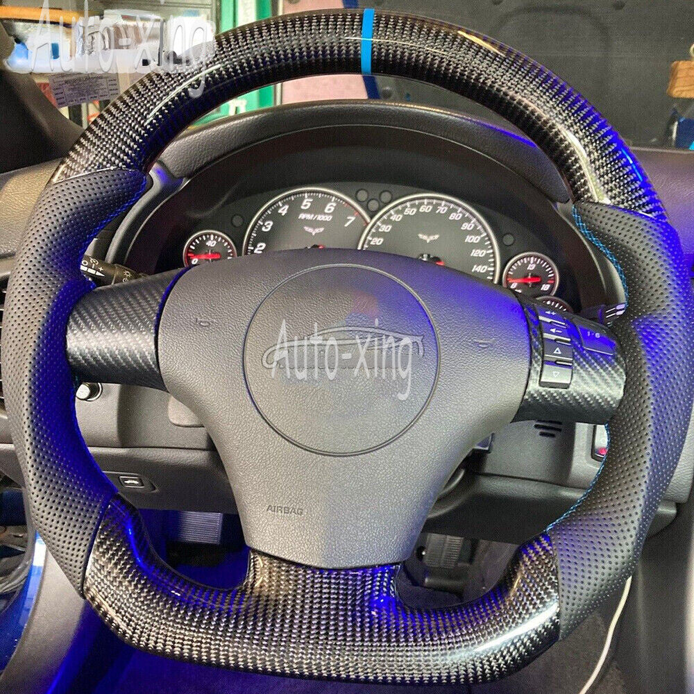 C6 Real Carbon Fiber Custom Steering Wheel for Corvette for C6 ZR1 Z06 2006-2013