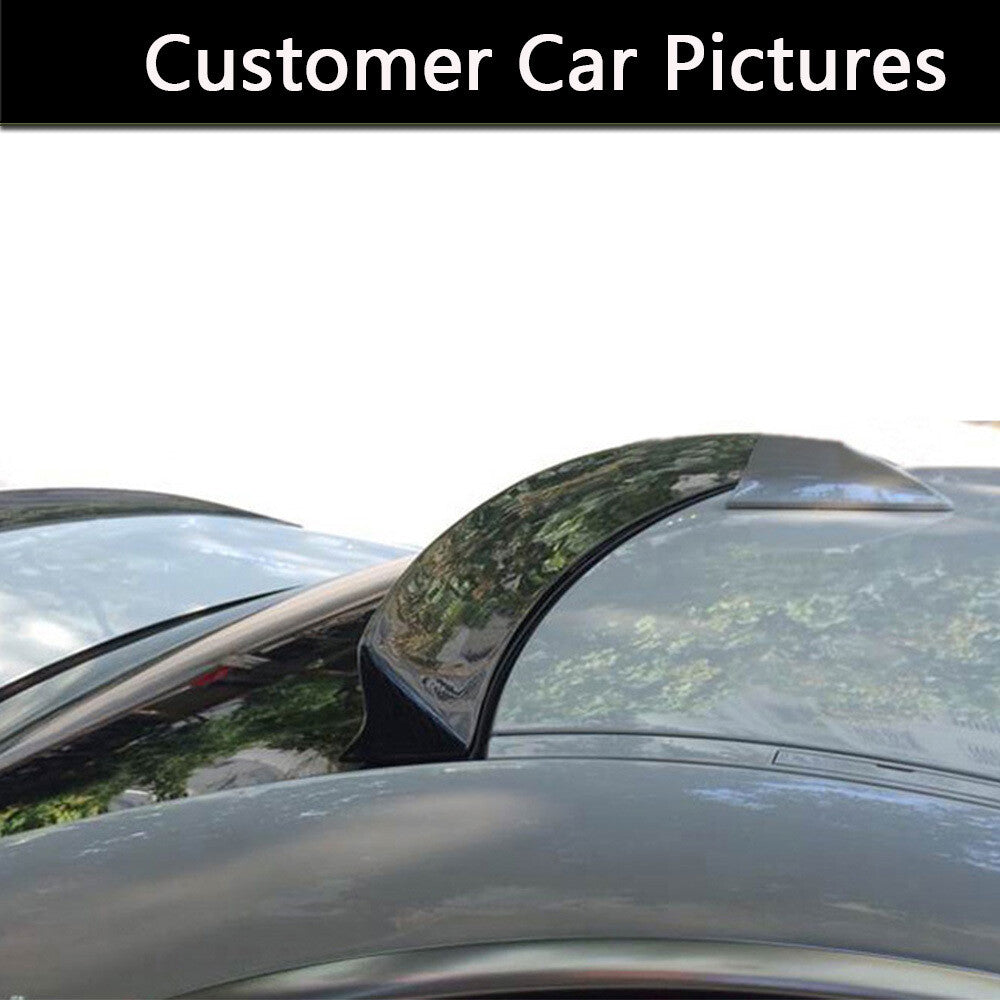 for BMW E82 E88 1M 2007-2013 Forged Carbon Rear Roof Spoiler Window Top Wing