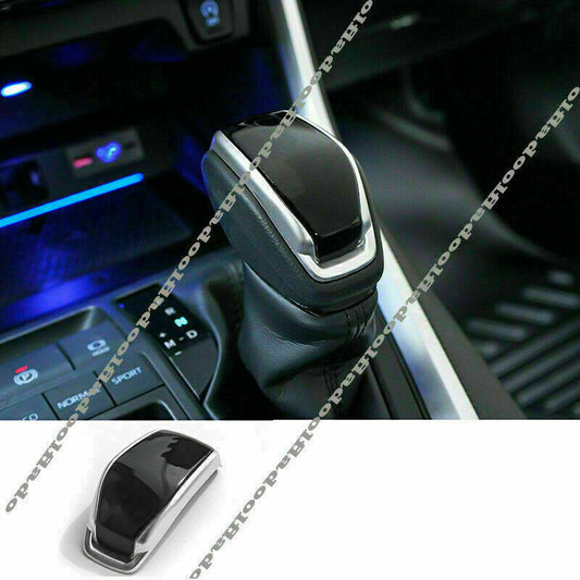 for Toyota RAV4 2019 2020 2021 2022 Silver+Black Look Gear Shift Knob Cover Trim