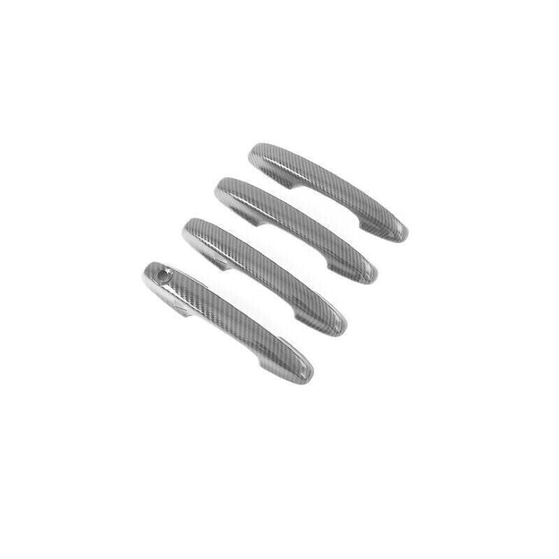for Ford Escape 20-2022 4PCS Carbon Fiber Exterior Side Door Handle Cover Trim