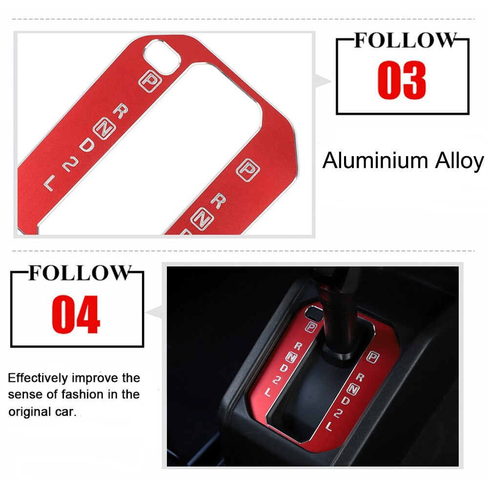 Central Gear Shift Panel Decoration Cover Trim for Suzuki for Jimny 2019-2023 Red