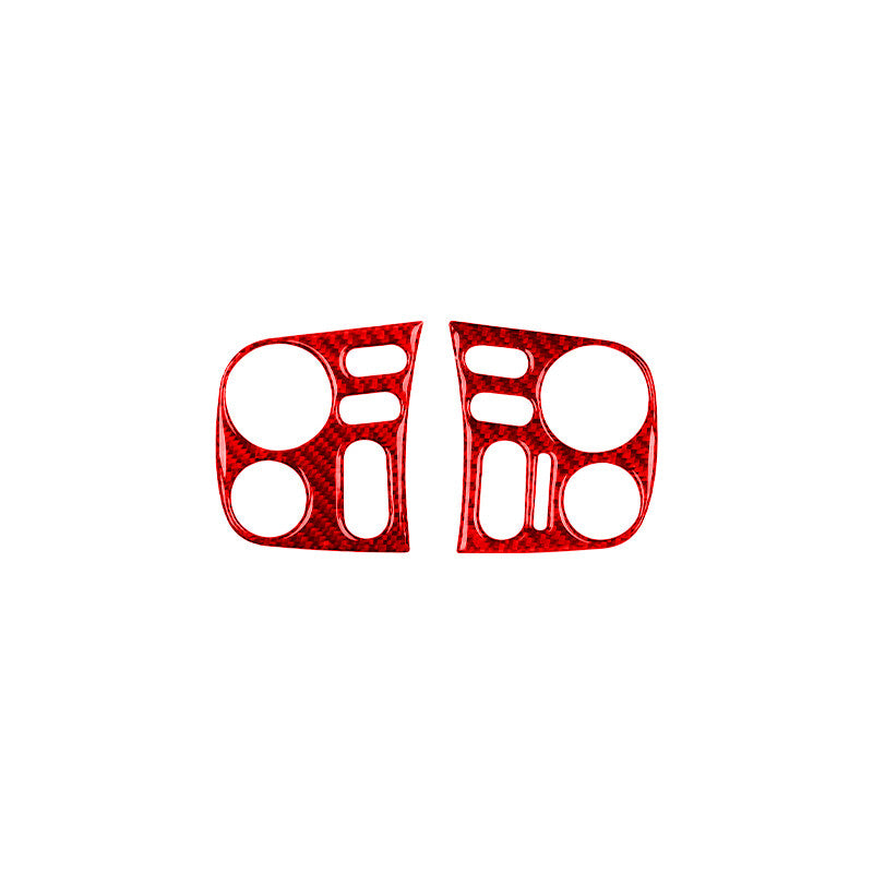 Red Carbon Fiber Interior Steering Wheel Cover Trim Fit for Honda S2000 2004-09