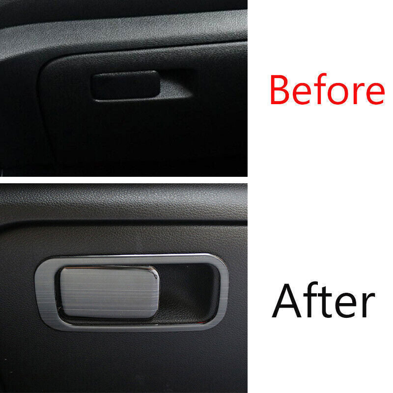 for Co -Pilot Storage Box Handle Sticker Trim for Kia K3 Forte 2019-22 Black Titanium