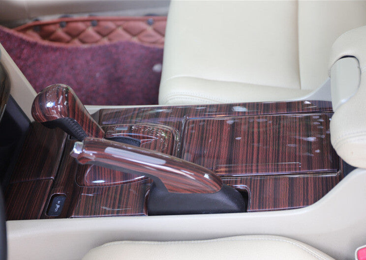 Middle Console Handbrake Set Cover for Honda Accord Crosstour 2008-13 Wood Grain