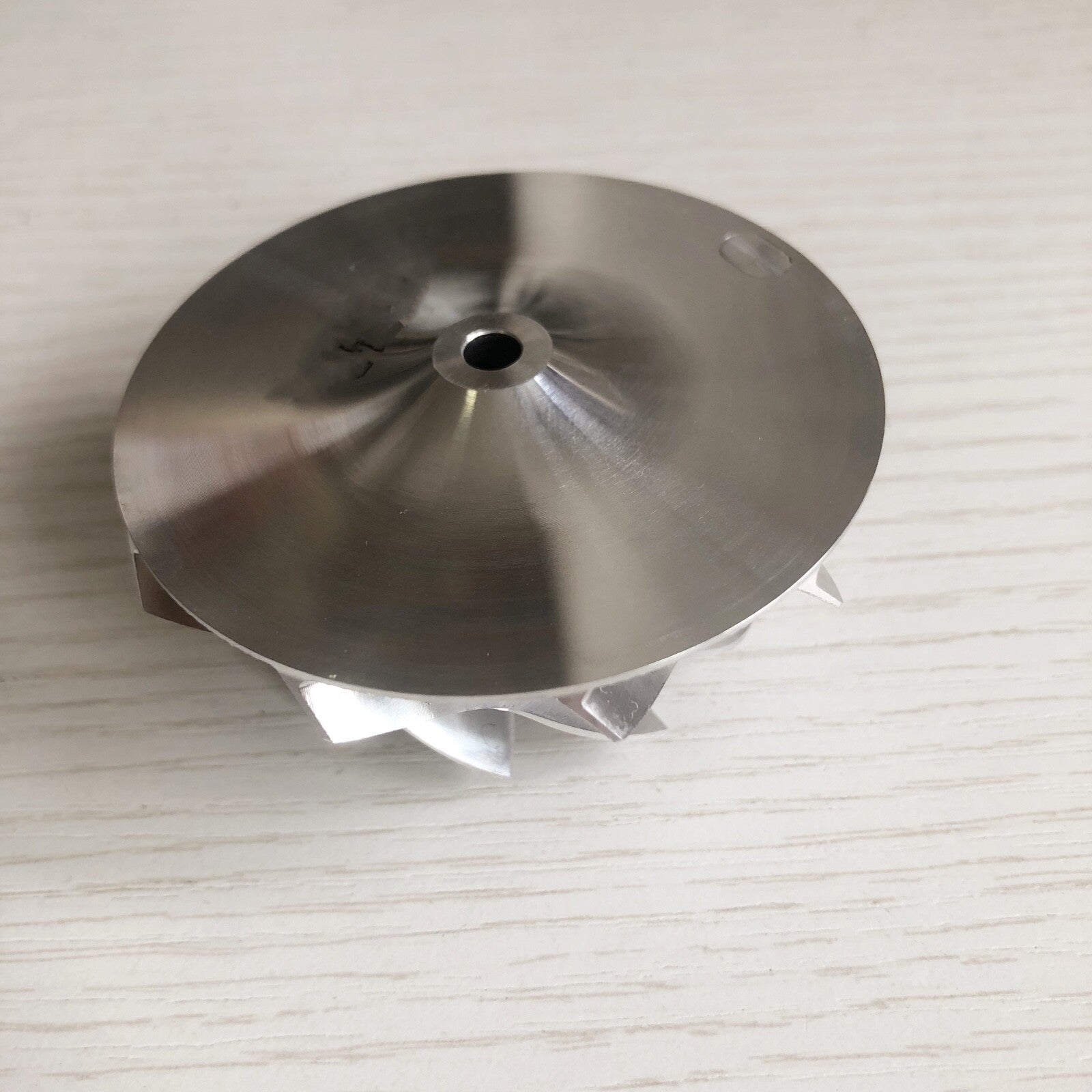 GT15-25 49.70/67.40 mm 10+0 Blade Turbine Milling/Burnt Compressor Wheel