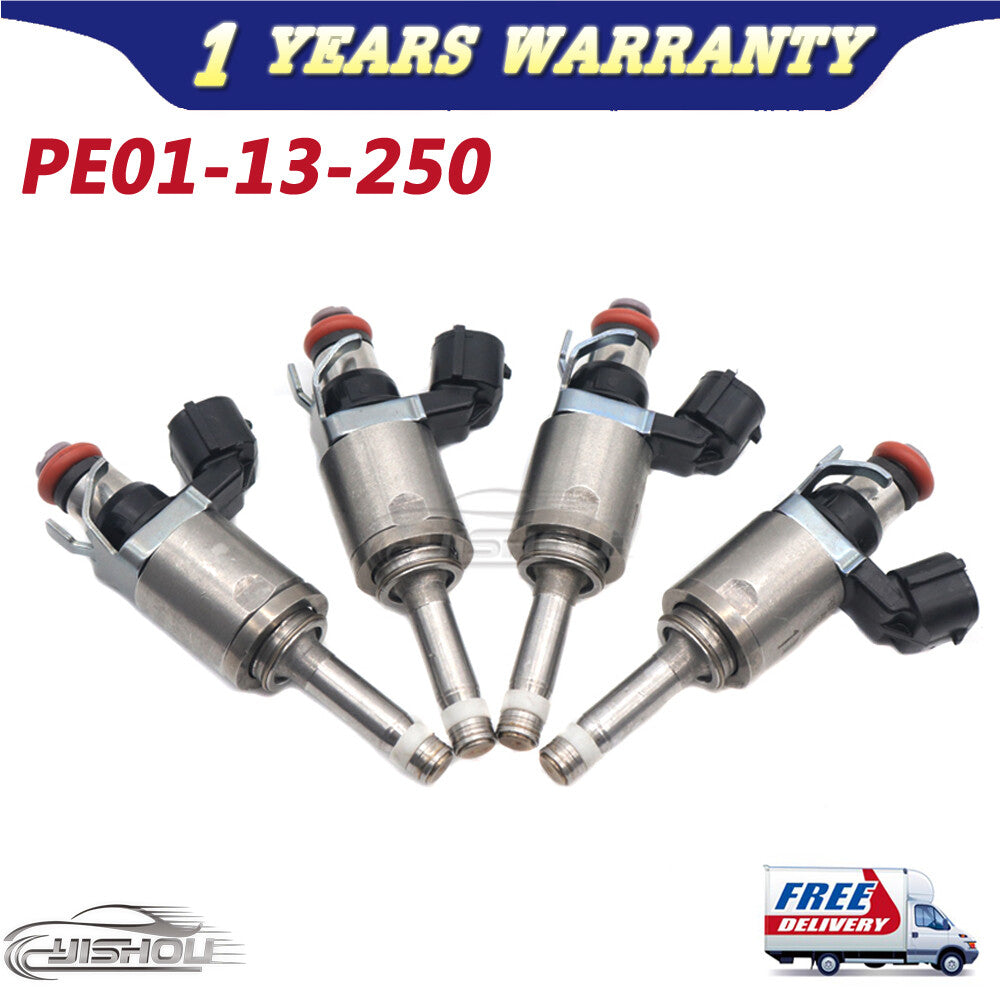 4P Fuel Injector PE01-13-250B PE01-13-250C for Mazda 3 CX-3 CX-5 MX-5 Miata 2.0L