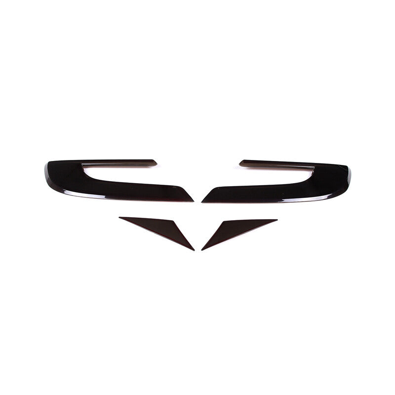 ABS Red Rear for Seat Cupholder Cover Trim for Toyota Tacoma 2016 - 2020