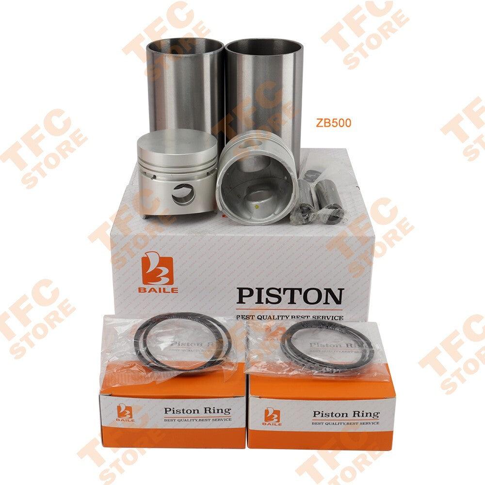 Z602 STD Cylinder Liner Kit W Piston (Pin  Clip), Rings for Kubota Engine New