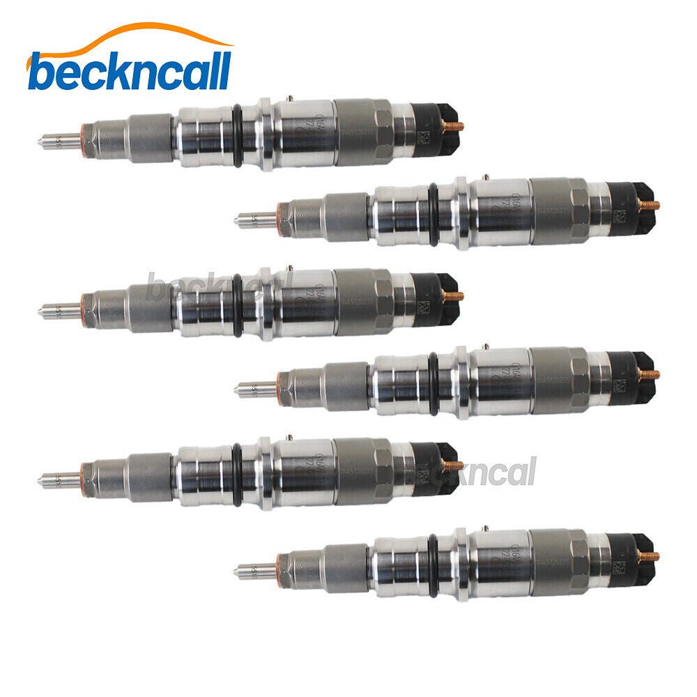 6X Common Rail Injectors 0445120231 0445120059 For Komatsu PC200-8 New