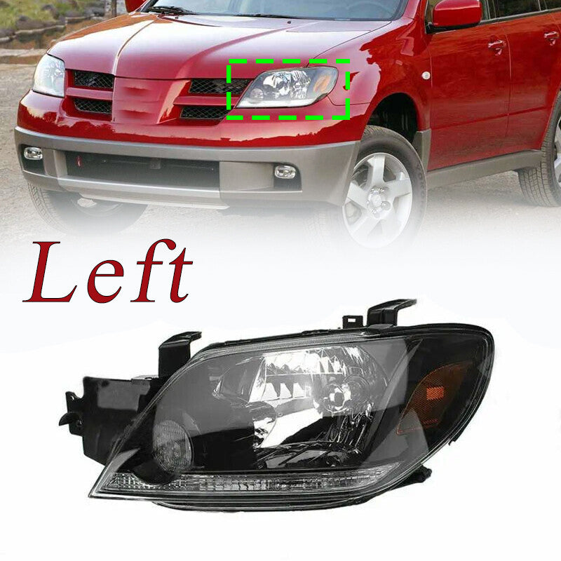 for Mitsubishi Outlander 2003, 2004, 2005 - 2006: Left front headlight