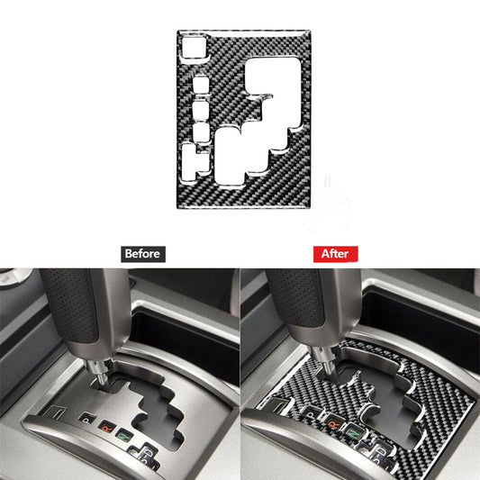 Carbon Fiber Gear Shift Panel Decorative Cover Trim for Toyota 4Runner 2010-2020