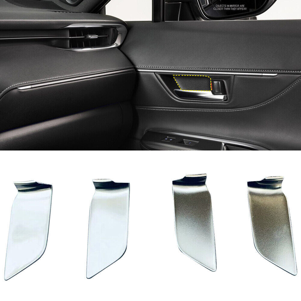 Matte Silver Interior Steel Door Handle Bowl For 2020-2023 for Toyota Harrier Venza