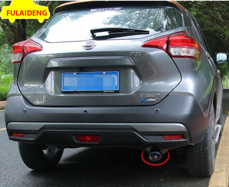 Fit for Nissan Kicks 2017-2020 Blue Stainless Rear Exhaust Muffler Tips End Pipe