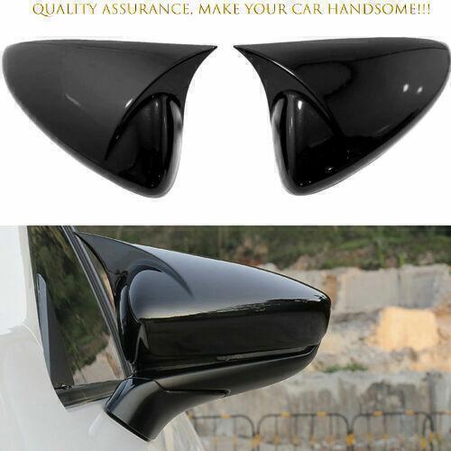 for Mazda CX-50 2023-2025 Gloss Black OX Horn Rear View Mirror Cap Cover Trim 2X