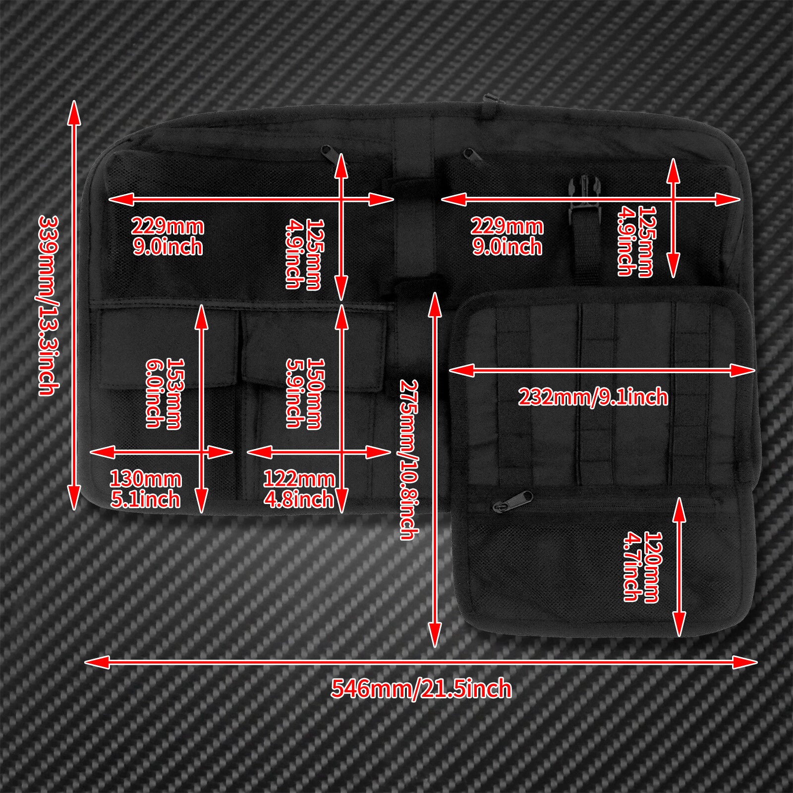 Black Tour Pak Trunk Lid Organizer Fit For Indian Roadmaster Chieftain 2015-2021