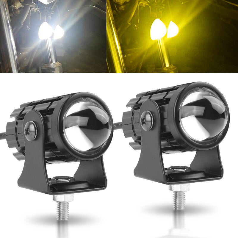 2x LED Pods Driving Light Bar Yellow White Work Lamp Spot Fog SUV Motorcycle ATV