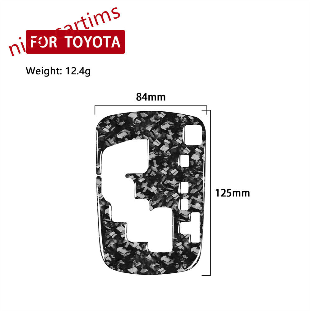 RHD Central Gear Shift Indicator Trim For Toyot@ Hilux Revo 2015-21Carbon Fiber