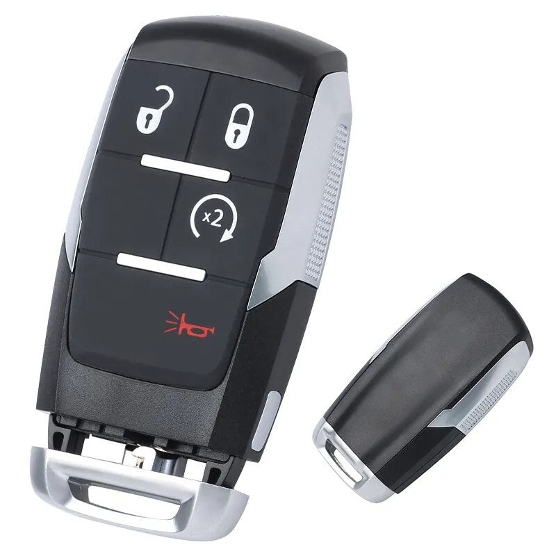 Uncut for Smart Key FOB 4-Button for 2019-22 for RAM Pickup 2500-5500 Heavy Duty GQ4-76T