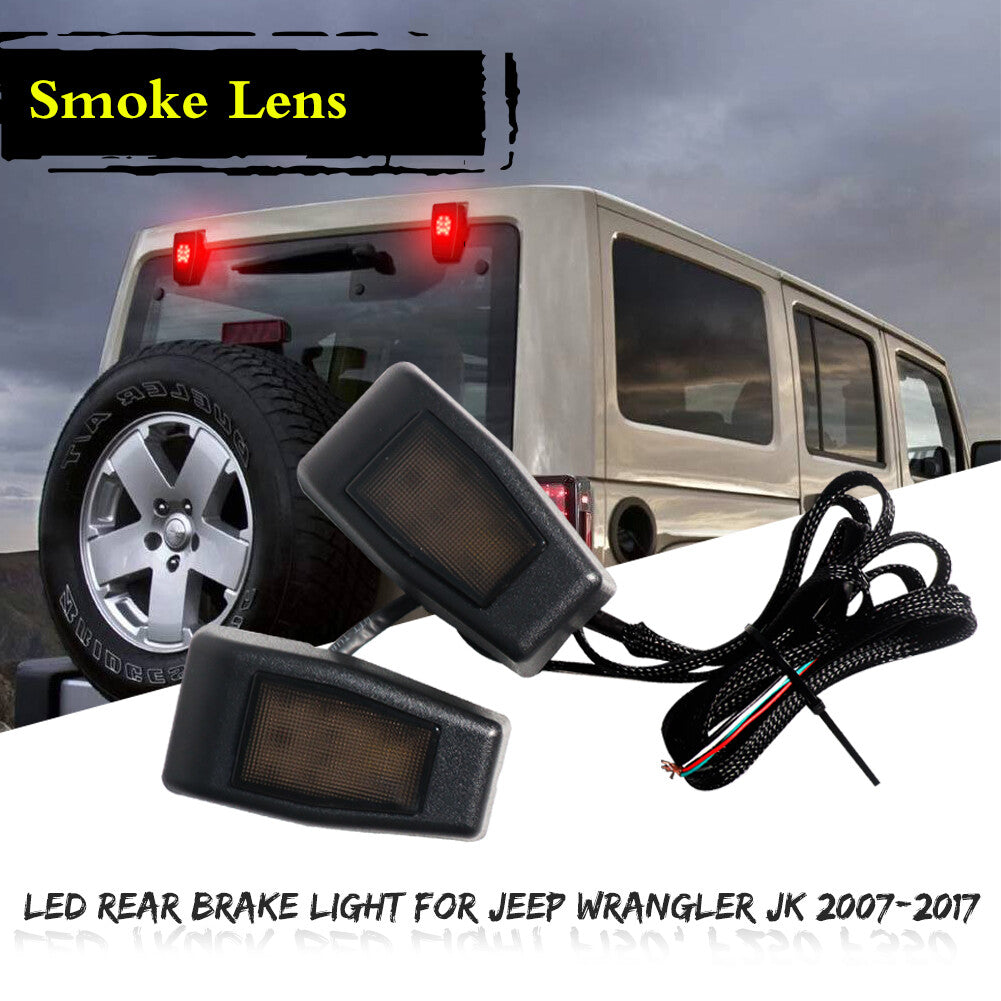 Suitable for 07-17 for Jeep for Wrangler JK, brake rear backup LED rear window light - 2 pieces