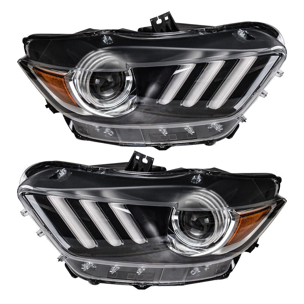 One-piece right-side LED tube HID/xenon projector for 2015-2017 for Ford Mustangs.