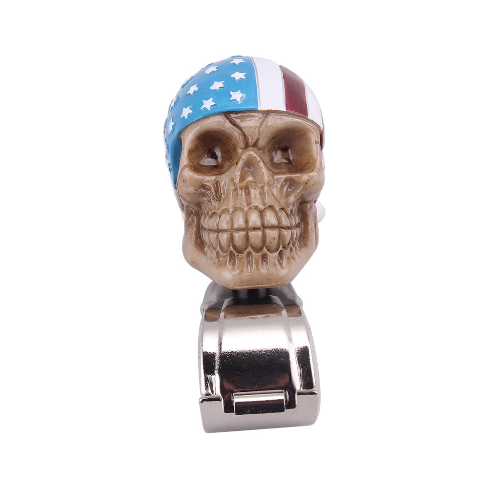 Skull Head Car Steering Wheel Spinner Suicide Knob Handle Booster