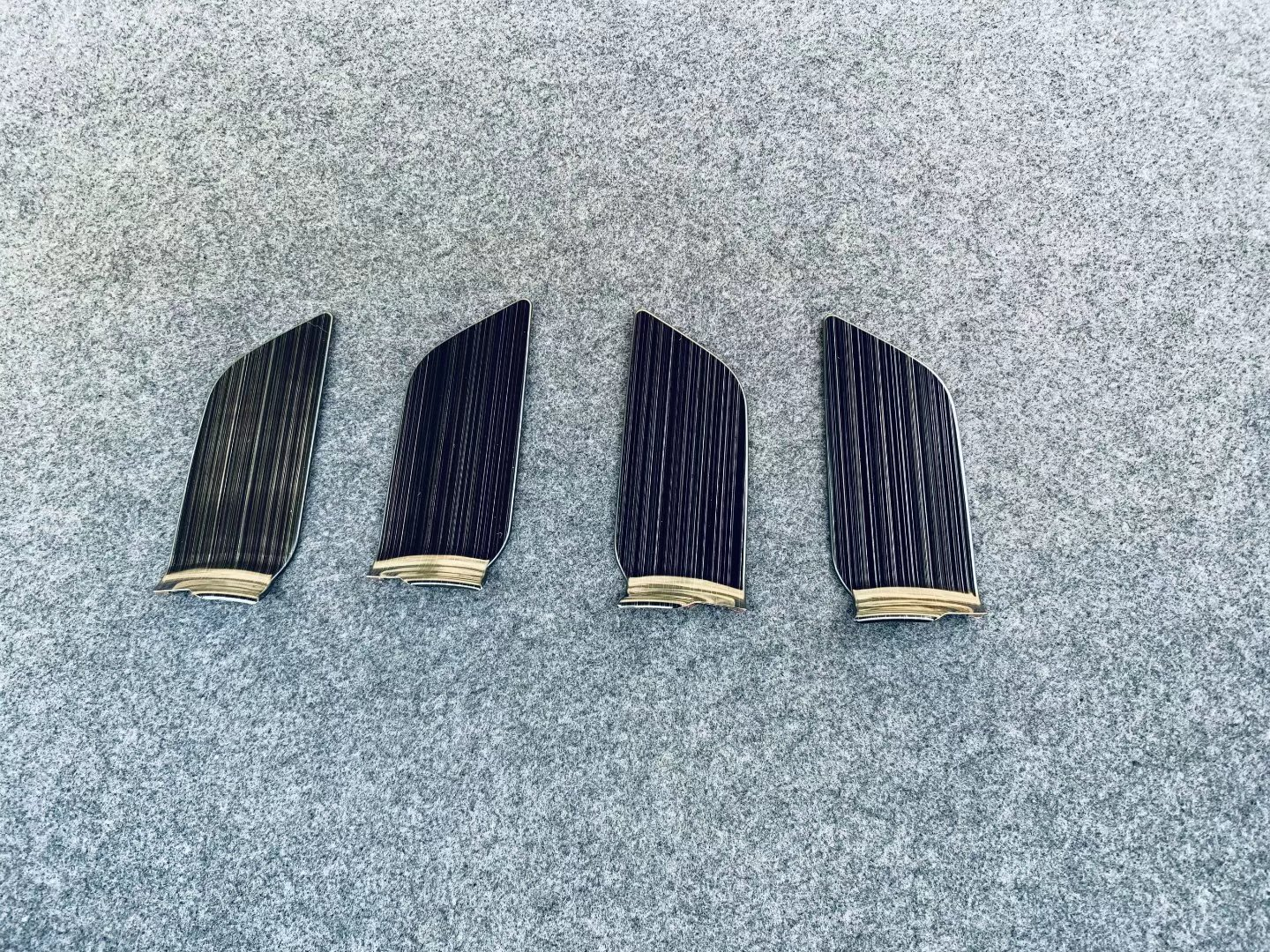 Black Brushed Interior Door Handle Bowl Trims For 2021-2023 for Toyota Harrier Venza