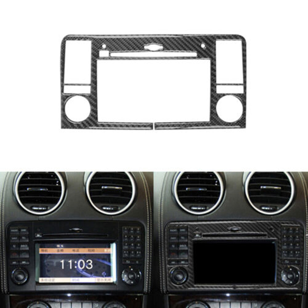 Carbon Fiber Navigation Panel TypeA Cover Trim for Mercedes Benz M-class 2006-11
