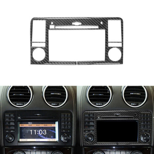 Carbon Fiber Navigation Panel TypeA Cover Trim for Mercedes Benz M-class 2006-11