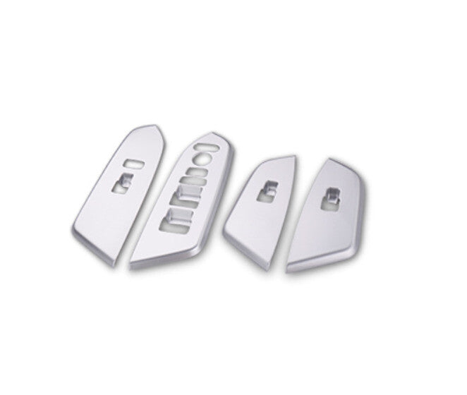 Glass Window Lifting Lock Panel Trim for Honda CRV CR-V 2017-2022 Matte Silver
